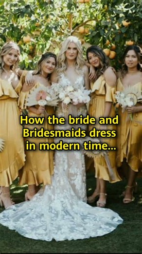 Past bride and bridesmaids vs Modern Bride and bridesmaids #history