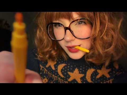 asmr drawing on ur face ✏️🎨 up close invisible triggers