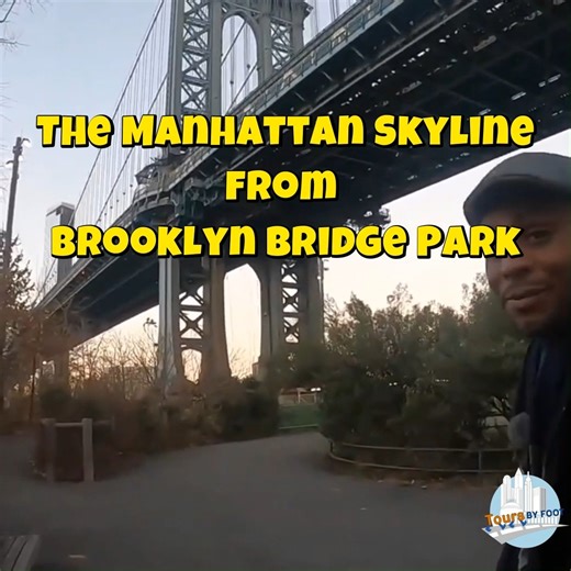 7.5K views · 217 reactions | Take an evening stroll along the Brooklyn Bridge Park promonade and take in the views of the Lower Manhattan Skyline with Derrick, a guide with Tours by Foot - NYC. Use code "FB10" to get 10% off our walking tours in New York City. #brooklynbridgepark #manhattanskyline | Tours by Foot - New York City | Facebook