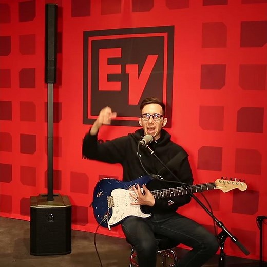 Cory Wong on playing through the ELECTRO-VOICE EVOLVE 30M and its quick set up
