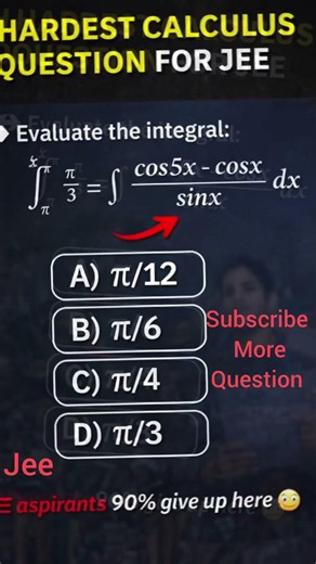 “Can you solve this hardest integral for JEE? 😱 | Only 10% solve it!” #jeeaspirants #jee