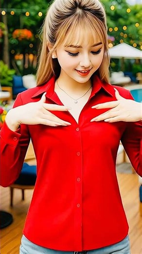 Women's oversized crop top shirt