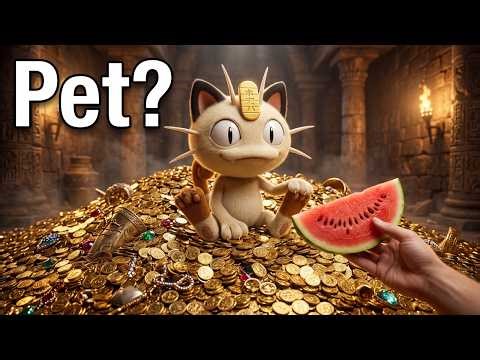 I got a pet Meowth | Pokemon in real life