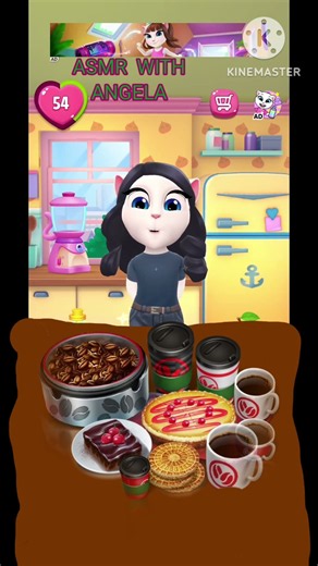 talking angela mukbang, Cooking Fever Michelle's café food, episode 543