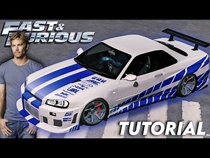 Fast & Furious Paul Walker's Nissan Skyline GTR R34 Tutorial in Car Parking Multiplayer New Update