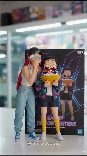 Huntrix Figure Idol Ver by AI -Zoey part.✅헌트릭스 피규어 아이돌 버전 AI 제작 조이 편.#huntrix #kpop #cute