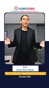 🌈 See Eva – building confidence and creativity with PlanetSpark! 🎉 💡 Watch her unlock her potential and embrace challenges every day. 📢 Help your child start this journey with a FREE demo class! ➡️ Book Now: https://bit.ly/3VSq035 #PlanetSpark #animals #animallover#therapyanimals #therapy #publicspeaking #communication #community #viral | PlanetSpark - The Public Speaking Expert