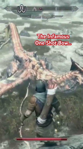 I made the best bow in Skyrim #efam2002 #gaming #elderscrolls #skyrim #resto #dragon #funny #cool