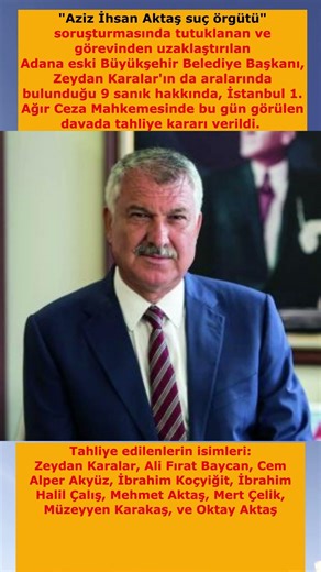 Zeydan Karalar ve 8 kişi hakkında tahliye kararı verildi