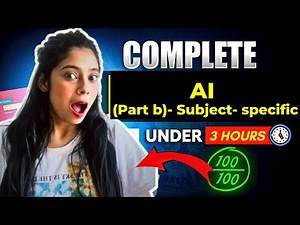 Class 10 ARTIFICIAL INTELLIGENCE Code 417 | Part B Subject Specific Skills in 1 Class | Boards 2025
