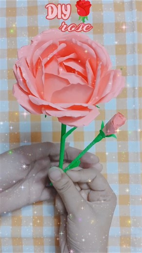 DIY Rose 🌹 | Easy & Aesthetic Paper Rose Craft #diy #craft #diyideas #papercrafttutorial