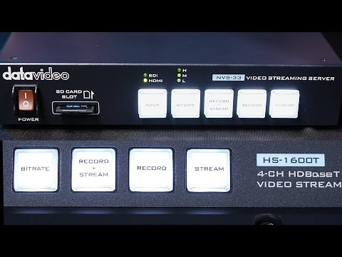 Datavideo NVS-33 Video Streaming Encoder How-To Setup Tutorial