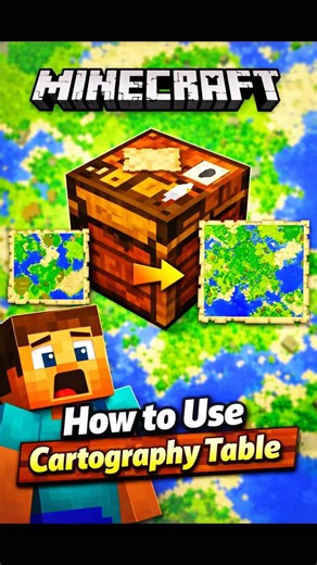 Minecraft Cartography Table – How to Use! 🗺️