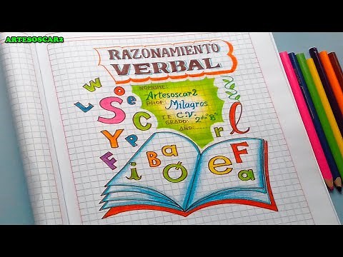 PORTADA de RAZONAMIENTO VERBAL facil y bonita