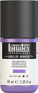 Liquitex Professional Acrylic Gouache, 2-oz (59ml) Bottle, Brilliant Purple