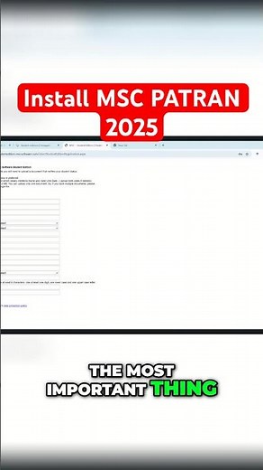 Hexagon Site Setup — Get MSC Patran & Nastran 2025 Free! #shorts