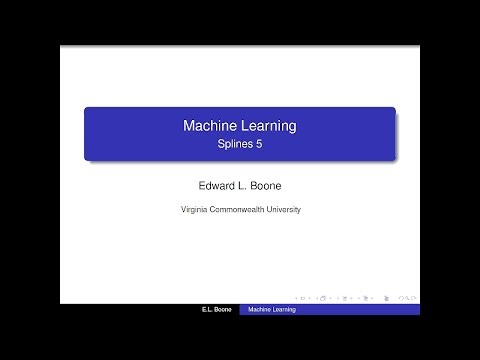 Machine Learning - Splines 5