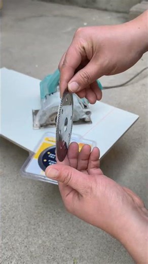 Dry Ceramic King Tile Cutting Blade 🔥 Chip-Free Perfect Cuts Every Time! #Shorts