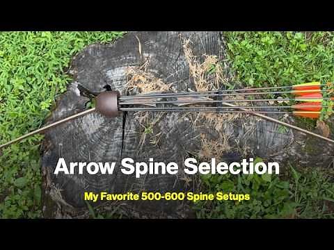 Traditional Arrow Spine Selection - My Favorite Setups