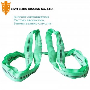 [Hot Item] 100% Polyester Webbing Straps Lifting Objects Round Sling Certificated Made in China