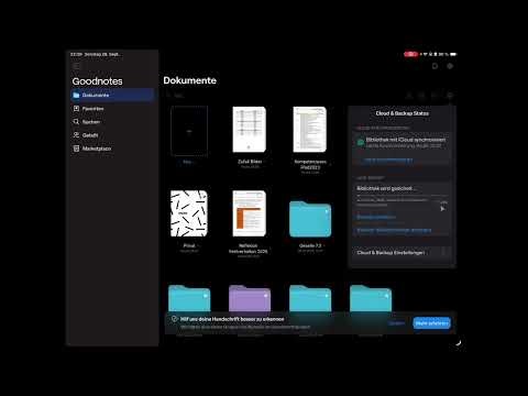 goodnotes: Automatisches Backup