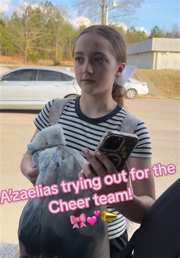 She’s so nervous about tryouts tomorrow! She feels she didn’t have enough time to practice. But I’m sure she’ll do fine 😊 #momsoftiktok #motherhood #girlmom #momlife #cheer