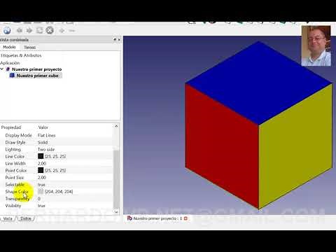 Curso / Tutorial de FreeCAD - Capitulo 1/3 - Objetos o formas - Propiedades