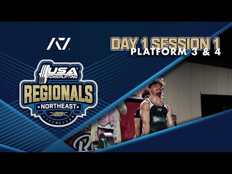 2025 USA Powerlifting Northeast Regionals - Day 1, Session 1, Platforms 3&4