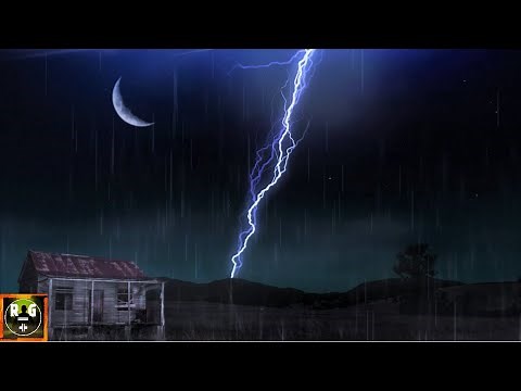 Rain on Tin Roof and Rumbling Thunder | 8 Hours Thunderstorm Sounds for Sleeping, Relaxing, Studying