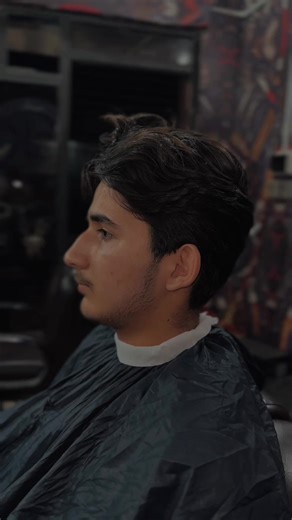 Modern Mullet Haircut at Sk Mens Saloon Larkana