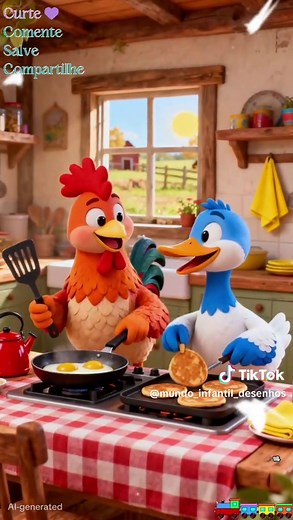 El Gallo y la Pata: Canciones Infantiles para Niños