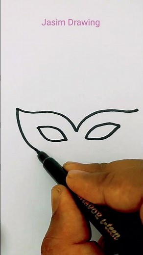 DRAW A CARNIVAL MASK 🎭 EASY