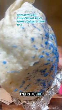 Quesarito and Chimichurri Sauce ASMR #asmrfood #asmreating #chipotle #foodie #eatwithme #shorts