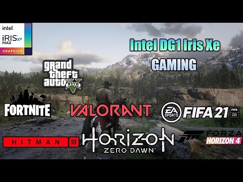 Intel DG1 Iris Xe Gaming Benchmark - Test in 8 Games