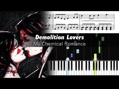 My Chemical Romance - Demolition Lovers - Piano Tutorial with Sheet Music