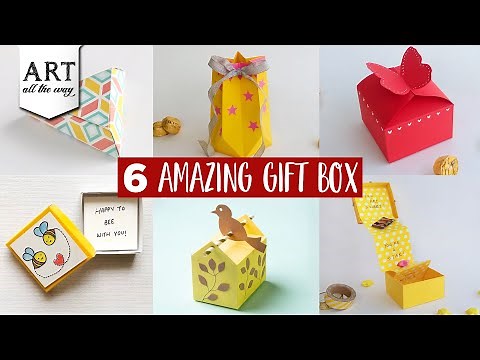 6 Amazing Gift Box | DIY Gift box | Handmade Gift ideas | Creative Gift Ideas | Paper crafts