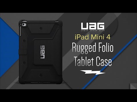 Urban Armor Gear Scout iPad Mini 4 Folio Case IPDM4BLK - Overview
