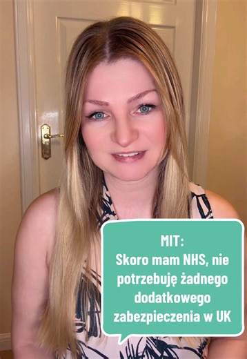 Masz NHS i myślisz, że to wystarczy? To jeden z najczęstszych mitów w UK. NHS daje dostęp do leczenia, ale nie zabezpiecza Twojego dochodu, rachunków, czynszu, kredytu ani przyszłości Twojej rodziny. Sprawdź, czym różni się NHS od takich rozwiązań jak income protection, critical illness cover, life insurance i accident cover. To ważna wiedza dla każdego, kto pracuje i mieszka w UK. Napisz do mnie, jeśli chcesz poznać swoje opcje. #ubezpieczenieuk #polakzagranica #rodzinawuk #polacywuk #zyciewuk