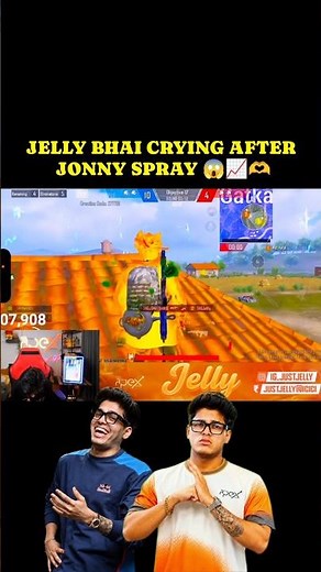 JELLY BHAI CRYING AFTER JONNY SPRAY 😱📈🫶 #jonathangaming #johnathanislive #shortsfeed #viralshorts