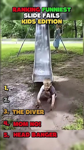 Ranking Funniest Slide Fails Kids Edition