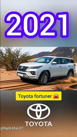 Toyota Fortuner Evolution 2002–2026 | From Rugged SUV to Premium Powerhouse ⚡🔥 #shortvideo