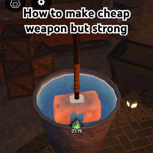 How to craft strong weapon for beginner on the forge