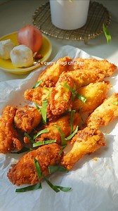 curry fried chicken 🍗 For recipe, make sure you’re following me then comment “gimme recipe” so that the message goes thru. I made this curry fried chicken using a whole curry block and lots of aromatics, and the flavor is so good. | Fationatefoodbelly