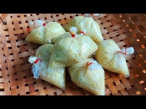 How to make bamboo shoot sausage, easy to make, delicious, food preservation method/Kanthamani Ki...