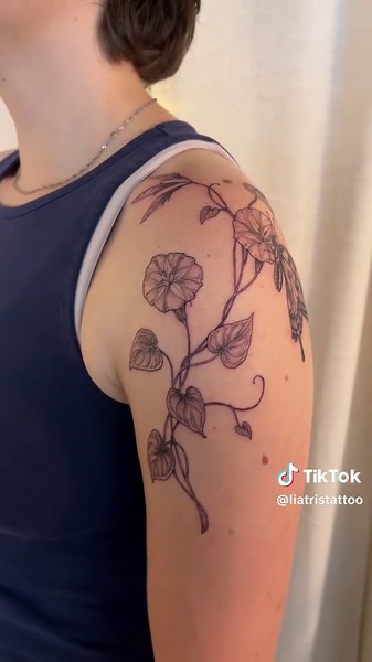 Tattooing Swallowtail and Morning Glory Designs