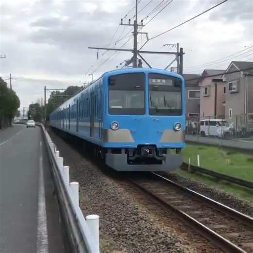 検査を通すのかな？多摩川線を元気に走っていた頃の新101系・近江鉄道色 #乗り鉄 #鉄道 #train #電車 #撮り鉄 #railway #西武 #101