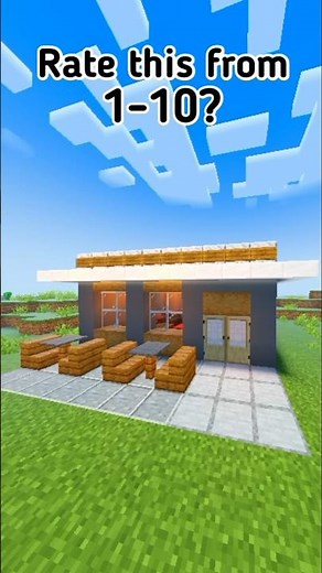 Minecraft Coffee Shop☕ #shorts