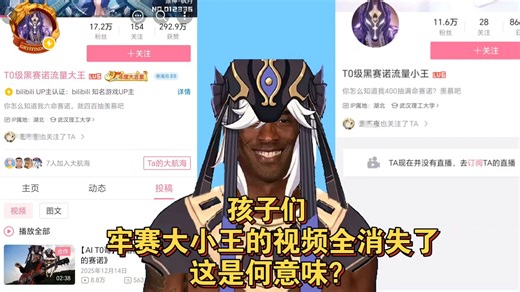 孩子们，T0赛诺大王视频一夜消失，这是何意味？