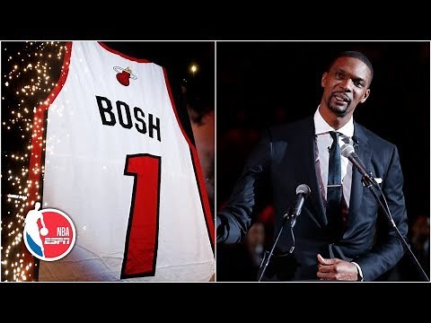 Miami Heat retire Chris Bosh’s jersey into the rafters | NBA Highlights