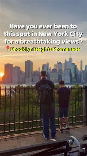 Sifat Razwan•NYC Walking Show on Instagram: "New York City’s Most Breathtaking Spot for Manhattan Skyline Views 🌅 📍Brooklyn Heights Promenade Here is how you can get there: 🚇 By Subway 1. Take the 2/3 train to Clark Street Station – it’s just a 3-minute walk. 2. Or take the R train to Court Street Station or the A/C/F trains to Jay Street–MetroTech, then walk about 10–15 minutes. 🚶 From Brooklyn Bridge Park / DUMBO • Walk uphill through the charming streets of Brooklyn Heights (e.g., Montagu